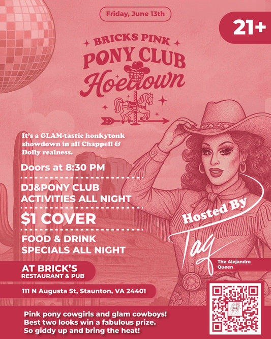 BRICKS PINK PONY CLUB HOEDOWN / Friday, June 13th